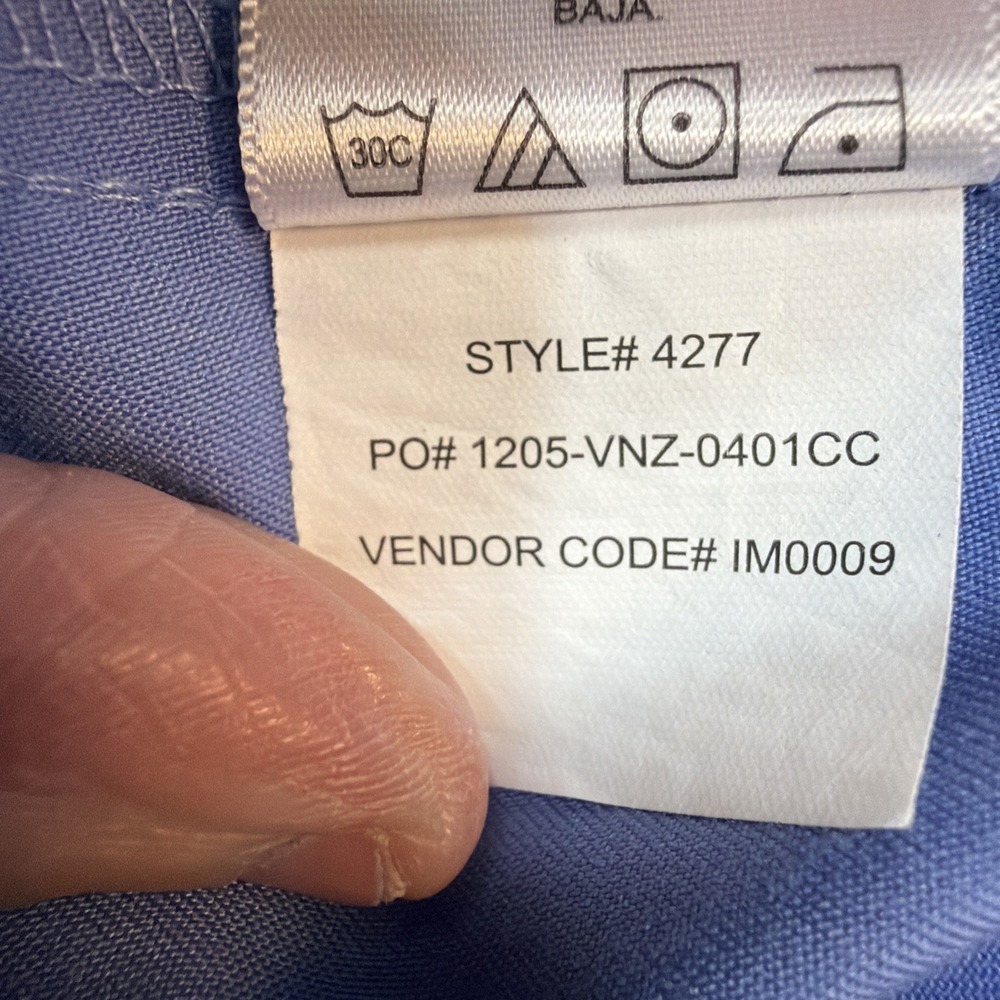 Greys Anatomy Barco Scrub Pants Womens Size Small Ciel Blue Cargo‎ 6 Pocket - Picture 12 of 14